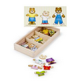 Wooden Bear Family Dress Up Puzzle